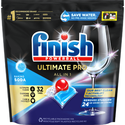 Finish Ultimate Pro Baking Soda Dishwasher Tablets 32 pack