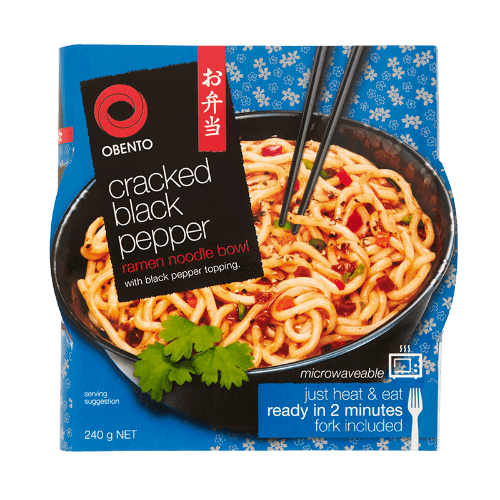 Obento Cracked Black Pepper Ramen Noodle Bowl
