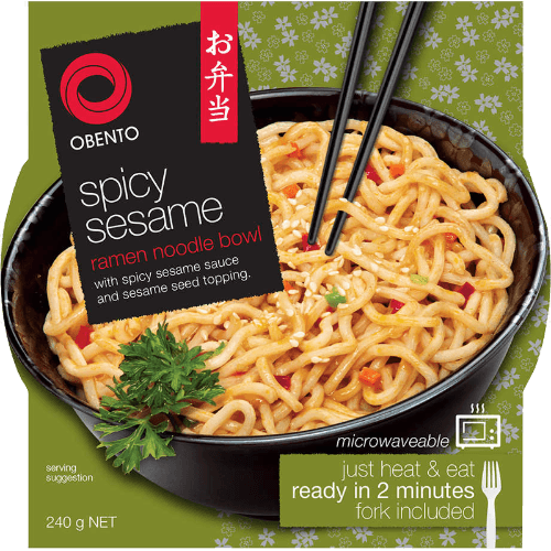 Obento Spicy Sesame Ramen Noodle Bowl
