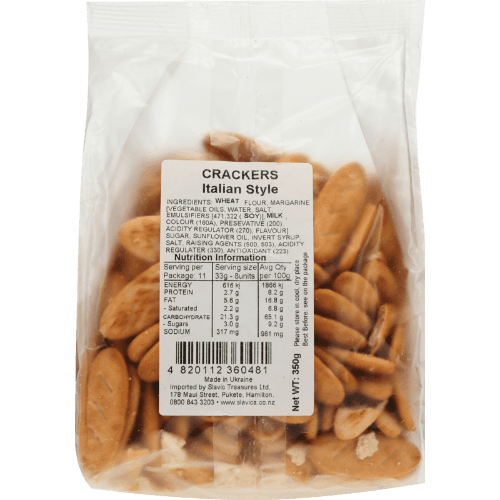 Plain Pack Italian Style Crackers 350 g