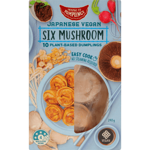 House of Dumplings Japanese Vegan Mushroom Dumplings 240 g