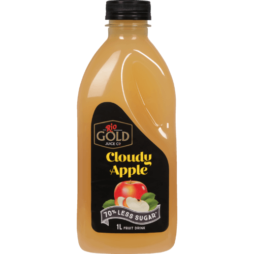 Rio Gold Cloudy Apple 70% Less Sugar Fruit Drink 1 L