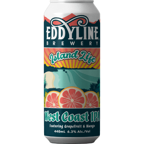 Eddyline Brewery Island Life Grapefruit - Mango West Coast IPA