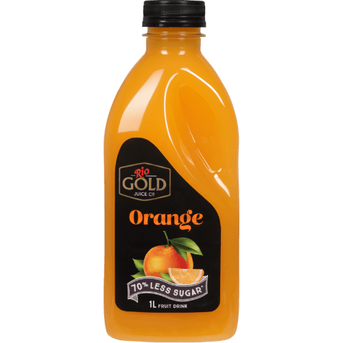 Rio Gold Orange 70% Less Sugar Fruit Drink 1 L