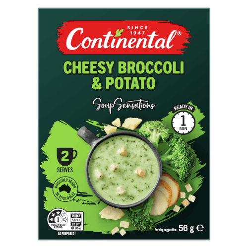 Continental Sensations Cheesy Broccoli & Potato With Parmesan Croutons Soup