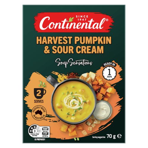 Continental Sensations Harvest Pumpkin & Sour Cream With Roasted Garlic Croutons Soup