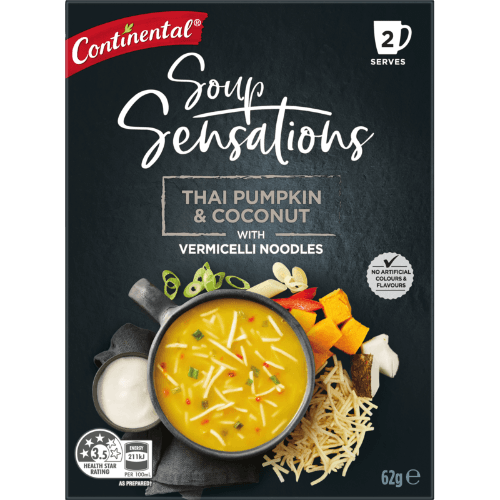 Continental Sensations Thai Pumpkin & Coconut With Vermicelli Noodles Soup