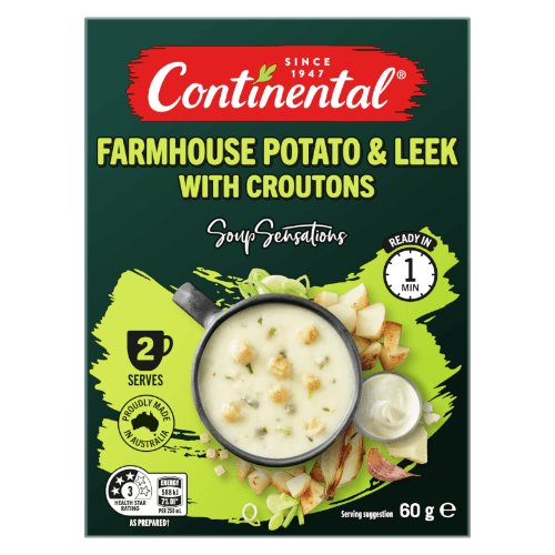 Continental Sensations Farmhouse Potato & Leek With Roasted Garlic Croutons Soup
