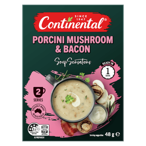 Continental Sensations Mushroom & Bacon With Porcini Mushroom Soup