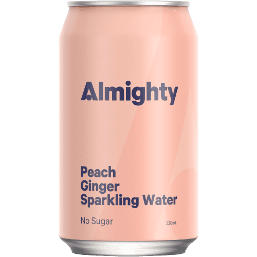 Almighty Peach Ginger Sparkling Water