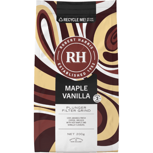 Robert Harris Infused Maple Vanilla Plunger Filter Grind Coffee