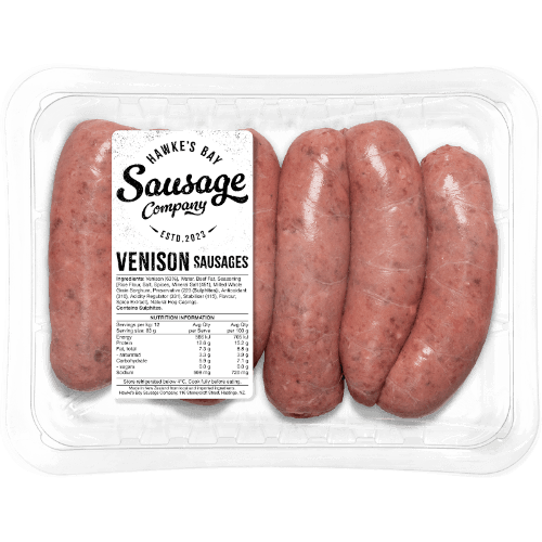 Hawkes Bay Sausage Company Pure Venison Sausages