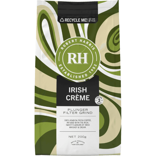 Robert Harris Infused Irish Creme Plunger Filter Grind Coffee