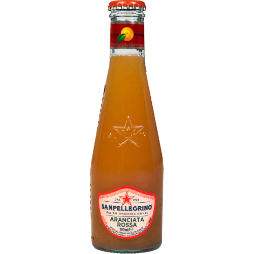 San Pellegrino Aranciata Rossa Blood Orange Italian Sparkling Drinks 4 × 200 mL