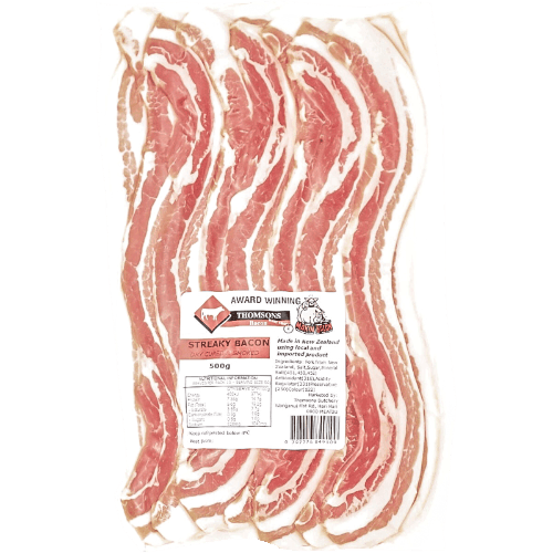 Thomson West Coast Bacon Dry Cured & Smoked Streaky Bacon