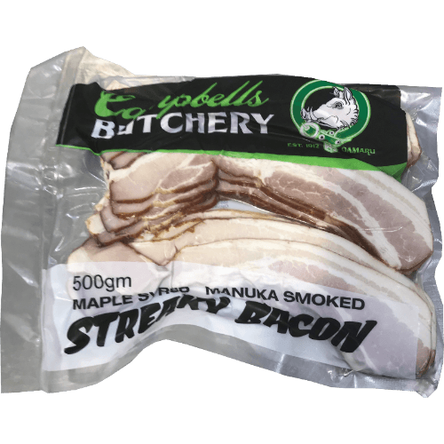 Campbell's Maple Syrup Manuka Smoked Streaky Bacon