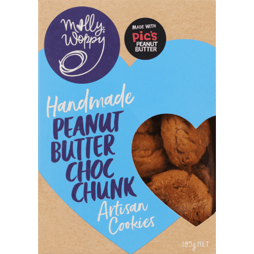 Molly Woppy Handmade Peanut Butter Choc Chunk Artisan Cookies