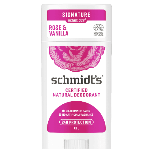 Schmidt's Rose & Vanilla Certified Natural Deodorant Stick 75 g