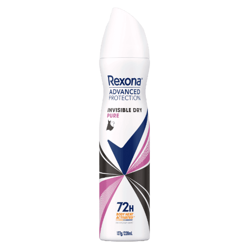 Rexona Advanced Protection Invisible Dry Pure 72Hr Antiperspirant Deodorant