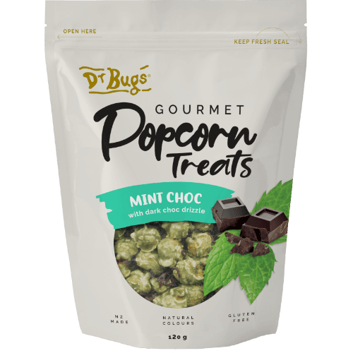 Dr Bugs Mint Choc Gourmet Popcorn Treats