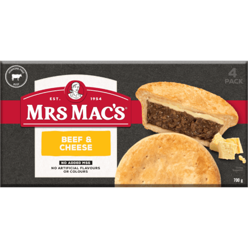Mrs Mac's Beef & Cheese Pies