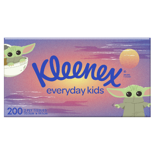 Kleenex Everyday 2 Ply Kids Facial Tissues 200 pack