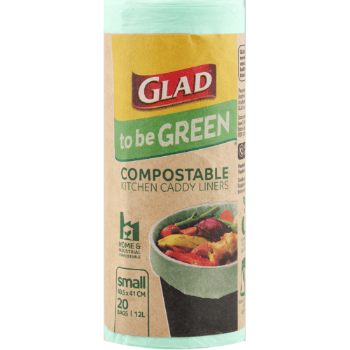 Glad To Be Green Compostable Small Kitchen Caddy Liners