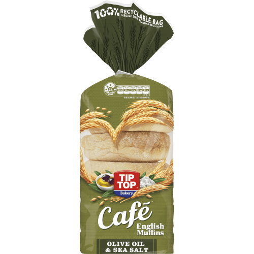 Tip Top Cafe Olive Oil & Sea Salt English Muffins