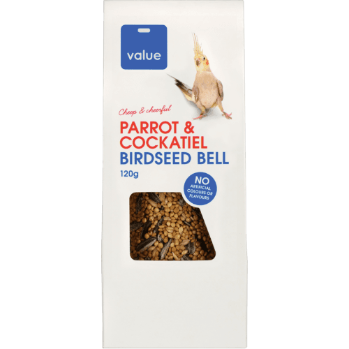 Value Parrot & Cockatiel Birdseed Bell