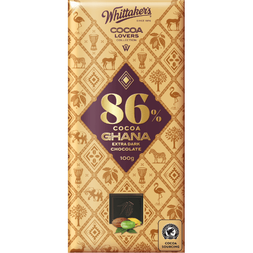Whittaker's Cocoa Lovers Collection 86% Ghana Dark Chocolate Block