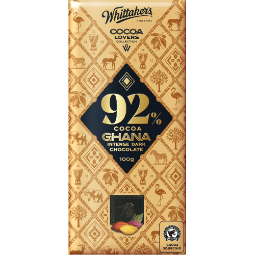 Whittaker's Cocoa Lovers Collection 92% Ghana Dark Chocolate Block