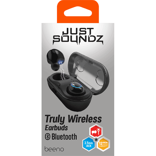 Justsoundz Black Beeno Truly Wireless Earbuds