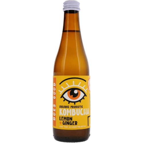 Karma Lemon + Ginger Organic Probiotic Kombucha 330 mL
