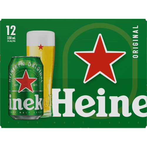 Heineken Lager Beer Cans