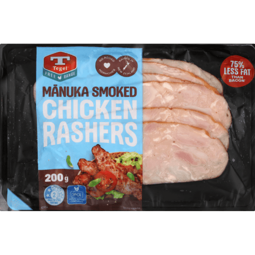 Tegel Free Range Manuka Smoked Chicken Rashers