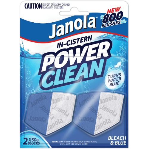 Janola Bleach & Blue In-Cistern Power Clean Toilet Cleaner