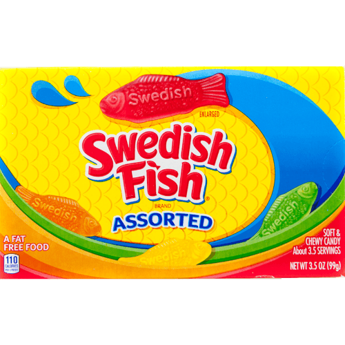Swedish Fish Assorted Soft & Chewy Candy Theatre Box