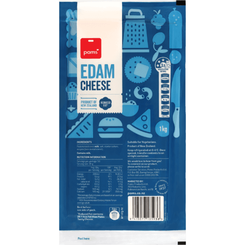Pams Edam Cheese 1 kg