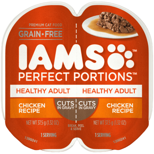 IAMS Perfect Portions Chicken Recipe Cuts In Gravy Healthy Adult Premium Cat Food 75 g