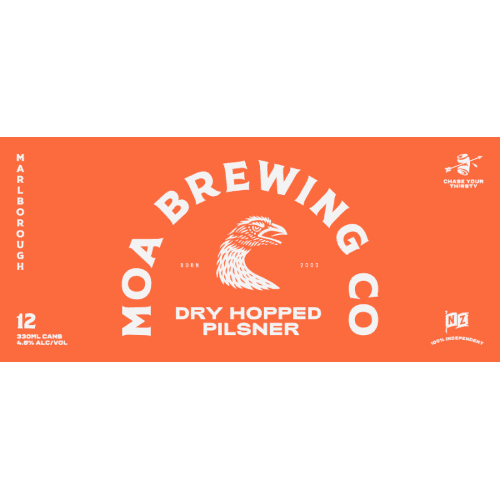 Moa Dry Hopped Pilsner Cans