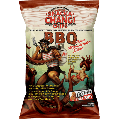 Snacka Changi Chips BBQ Kettle Fried Potato Chips