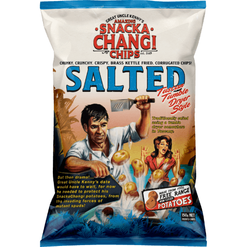 Snacka Changi Chips Salted Kettle Fried Potato Chips