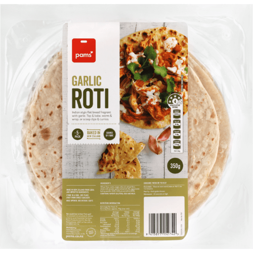 Pams Garlic Roti
