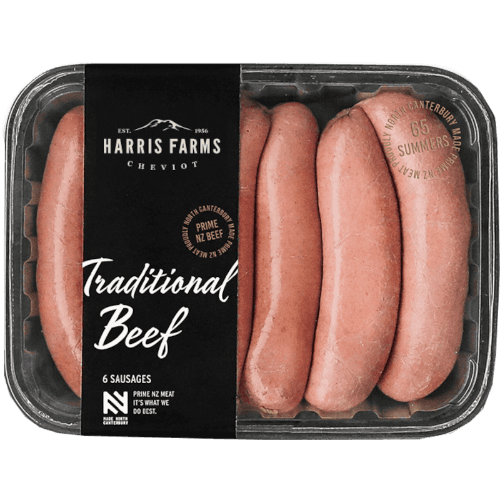 Harris Farms Traditional Beef Sausages MAP