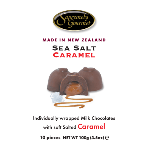 Supremely Gourmet Sea Salt Caramel Milk Chocolates