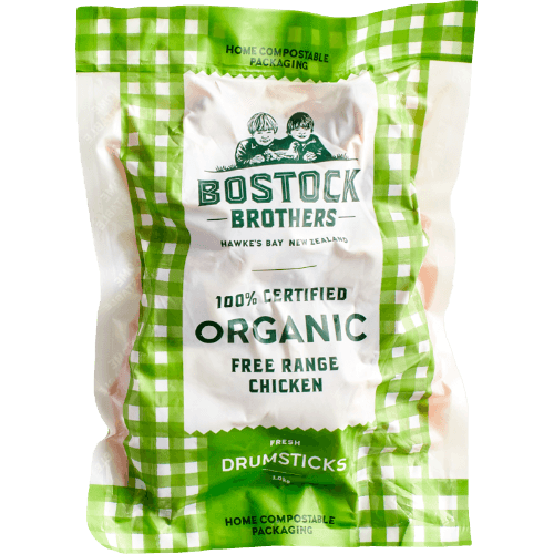 Bostock Brothers 100% Certified Organic Free Range Chicken Drumsticks