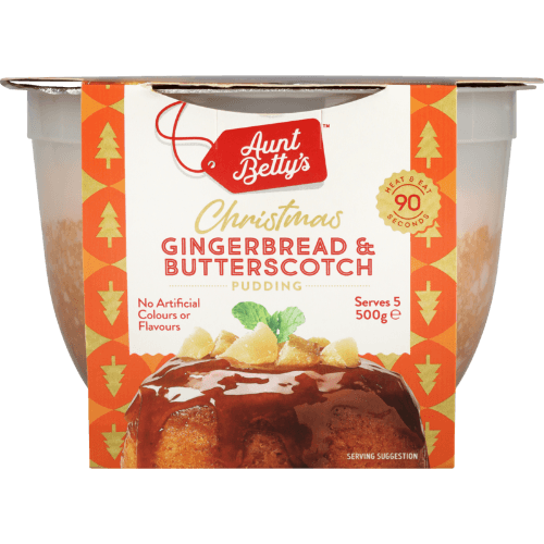 Aunt Bettys Pudding Butterscotch & Gingerbread 500 g