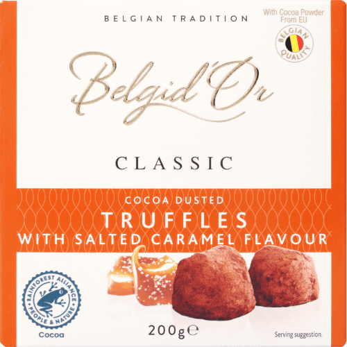 Belgdi'Or Classic Cocoa Dusted Salted Caramel Truffles