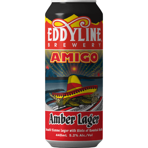 Eddyline Brewery Amigo Mexican Amber Lager 440 mL