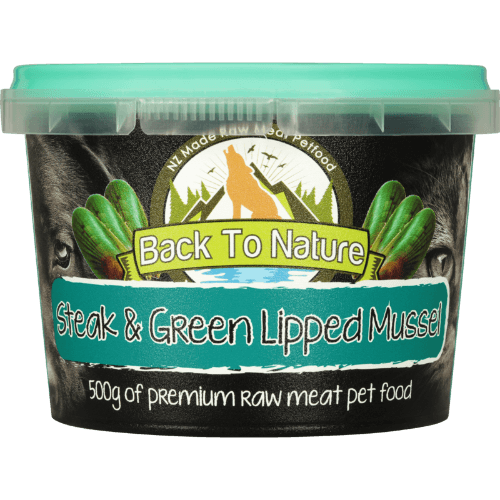 Back To Nature Steak & Green Lipped Mussel Premium Raw Meat Pet Food